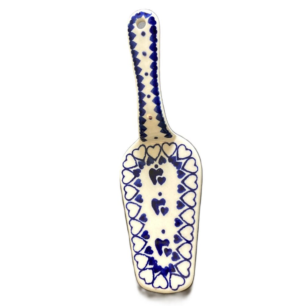 Polish Pottery Pie / Cake Server Boleslawiec Manufaktura 7"